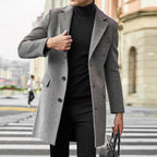 Men's Mid-Length Single-Breasted Trench Coat