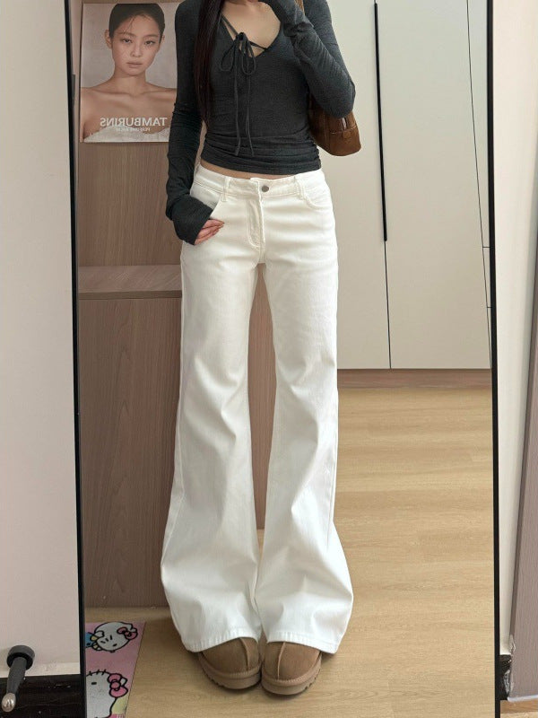 Women's Stretch Flared Denim Trousers