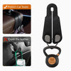 Car Seat Headrest Hooks - 2 Pack Universal Car Purse Hook, Leather Car Bag Purse Holder with Double Metal Hooks for Handbags, Grocery Bags, Bottles, Phones